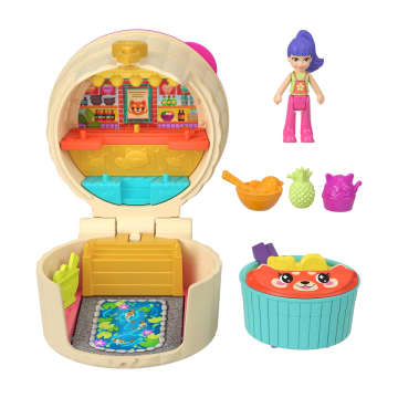 Polly Pocket Mini Sürpriz Paketler Serisi, Mikro Bebekler Ve Mini Oyun Setleri, Oyuncak Arabalar, Yiyecek Temalı Araç Koleksiyonu - Image 4 of 6