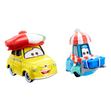 Disney And Pixar Cars Winter Singles 1:55 Die-Cast Vehicles, Small Metal Toy Cars With Winter Design - Imagen 9 de 11