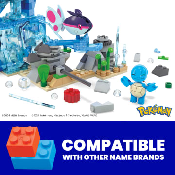 MEGA Pokémon Aquatic Adventure Building Toy Kit, With 3 Action Figures (319 Pieces) For Kids - Image 4 of 6