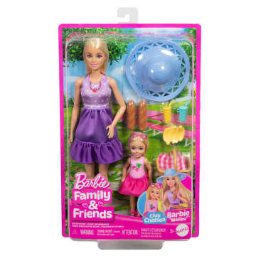 Barbie Familie En Vrienden Poppen En Accessoires, Picknick Speelset Met 2 Poppen En 9 Onderdelen - Image 6 of 6