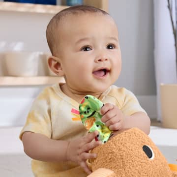 Yenidoğanlar Için Dişliği Ve Çıngırağı Olan Fisher-Price Yumuşacık Obur Kapi Duyusal Gelişime Yardımcı Pelüş Bebek Oyuncağı - Bild 5 von 6