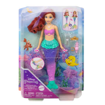 Disney Princess Toys, Ariel Swimming Mermaid Doll - Image 6 of 6