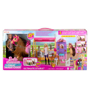 Barbie Mysteries The Great Horse Chase Speelgoedstal, Speelset Met Pop, Speelgoedpaard En Accessoires, Meer Dan 25 Onderdelen - Imagen 6 de 6