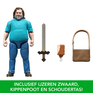 Minecraft Actiefiguur Van Steve En Accessoires, Speelgoedset Van 10 Cm Geïnspireerd Op A Minecraft Movie - Imagen 4 de 6