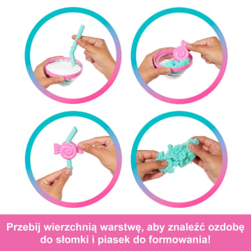 Barbie Pop Reveal Seria Stylowy deser Lalka, figurka zwierzątka i akcesoria Zestaw różowy Zabawka 3+ - Image 3 of 5