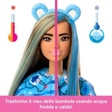 Bambola Barbie Cutie Reveal Serie Care Bears Con Accessori in Costume Di Peluche Di Grumpy Bear, 10 Sorprese - Image 4 of 6