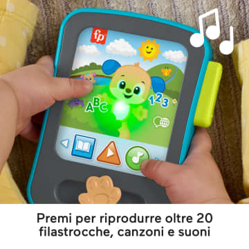 Tablet Delle Storie Di Cagnolino Fisher-Price Ridi E Impara Per Neonati, Giocattolo Elettronico Per L'Apprendimento, Con Musica E Luci, Versione Multilingue - Image 3 of 6