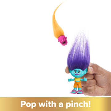 Dreamworks Trolls Band Together Hair Pops™ Branch Small Doll & Accessories, Toys Inspired By The Movie - Image 3 of 6