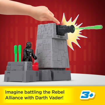 Imaginext Star Wars Death Star Turret Toy Cannon With Darth Vader Diecast Character Key - Image 2 of 6