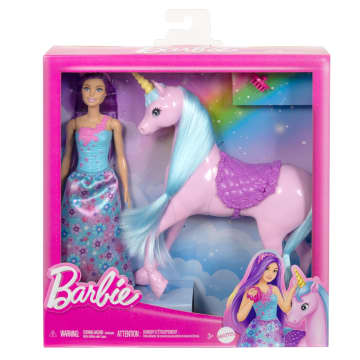 Barbie Büyüleyici Bebek Ve Tek Boynuzlu At Oyuncak Seti, Eyer, Fırça Ve Aksesuarlar - Image 6 of 6