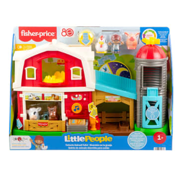 Fisher-Price Little People Divertente Fattoria Animali Felici, Playset, Giocattolo Per L'Apprendimento Per Bimbi Piccoli, Versione Multilingue - Imagen 5 de 5