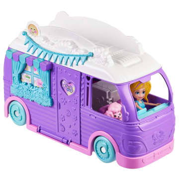 Polly Pocket Muhteşem Karavan, Bebek Ve Evcil Hayvan Oyun Seti, Kamp Ve Yiyecek Temalı Aksesuarlar, Seyahat Oyuncağı - Image 3 of 6