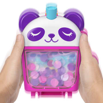 Estuche Pandita Día De Té De Polly Pocket Con 2 Muñequitas Y Un Panda, Juguete De Animal Con Accesorios De Comida - Image 2 of 6