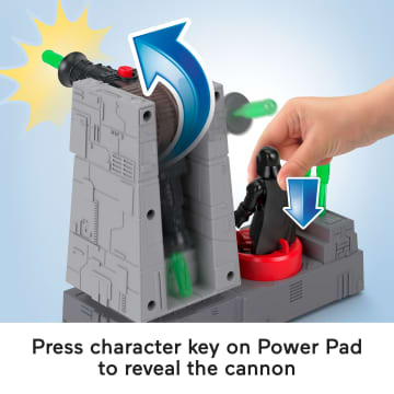 Imaginext Star Wars Death Star Turret Toy Cannon With Darth Vader Diecast Character Key - Image 3 of 6