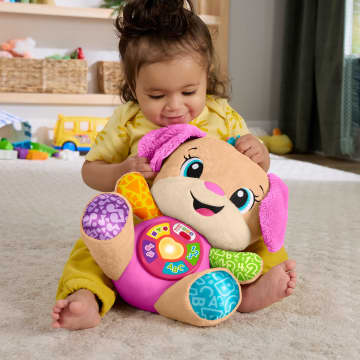 Fisher-Price Eğlen Ve Öğren Yaşa Göre Gelişim Köpekçiğin Kız Kardeşi Pembe, Birden Fazla Dil Desteğine Sahip Müzikli, Eğitici, Pelüş Bebek Oyuncağı - Image 2 of 6