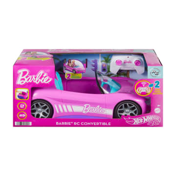 Hot Wheels RC Barbie Zdalnie sterowany samochód Różowy kabriolet Zabawka auto 4+ - Imagen 6 de 6