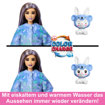 Barbie-Puppe Cutie Reveal Kostüm-Reihe Und Zubehörteile Mit 10 Überraschungen, Hase Als Koala - Bild 4 von 6