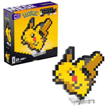 Mega Pokémon Pikachu Bauspielzeug-Set (400-Teilig) Retro-Set Für Sammler - Image 1 of 6