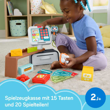 Fisher-Price Elektrisches Lernspielzeug Für Kleinkinder Lernspaß Meine Erste Spielkasse, Mehrsprachige Version - Image 2 of 6