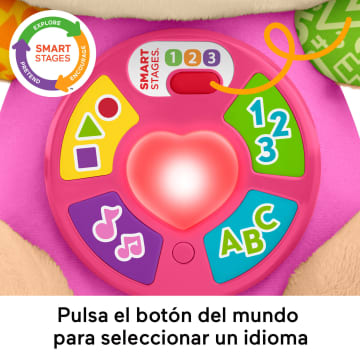Juguete De Aprendizaje Musical Perrita Con Smart Stages De Laugh & Learn De Fisher-Price, Peluche Rosa Para Bebés En Versión Multilingüe - Image 3 of 6