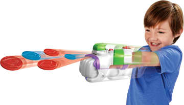 Disney Pixar Toy Story Buzz Lightyear 7 Inch Figure & Punch Launcher Toy, Lights & Sound, 5 Discs - Imagen 2 de 6