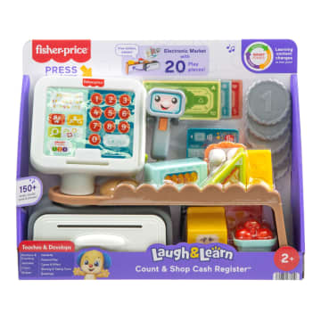 Caja Registradora Para Contar Y Comprar Laugh & Learn De Fisher-Price, Juguete De Aprendizaje Para Niñas Y Niños Pequeños, Versión Multilingüe - Image 6 of 6