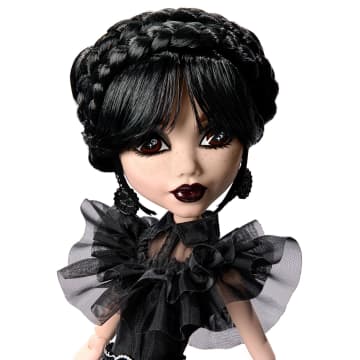 Συλλεκτική Κούκλα Monster High Wednesday Rave’N Dress Με Μαύρη Τουαλέτα Εμπνευσμένη Από Τη Σκηνή Χορού Στη Σειρά - Image 2 of 6