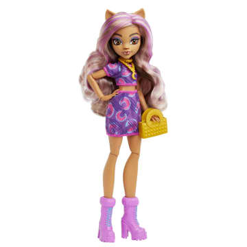 Bambole Monster High Clawdeen Wolf, bambole alla moda snodate con accessori - Imagen 8 de 8