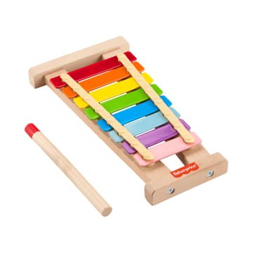 Fisher-Price Wooden Xylophone, Musical Instrument Toy For Toddlers, 2 Wood Pieces - Image 1 of 6