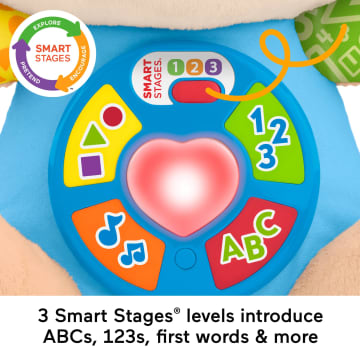 Fisher-Price Laugh & Learn Smart Stages Puppy Plush Baby Musical Learning Toy, Multilanguage Version - Image 3 of 5