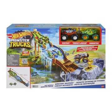 2 Adet 1:64 Ölçekli Oyuncak Arabasıyla Hot Wheels Monster Trucks Oyun Seti - Image 6 of 6