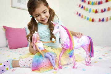 Barbie-Licorne Lumières Magiques Barbie Dreamtopia Et Poupée Barbie - Imagen 2 de 6