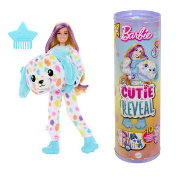 Barbie Cutie Reveal Doll, Dalmatian Costume & Accessories, Color Dream Series With 10 Surprises - Image 1 of 6