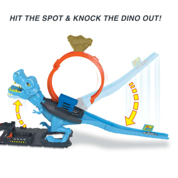 Hot Wheels City T-Rex Loop And Stunt Playset, Track Set With 1 Toy Car - Image 5 of 7