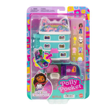 Polly Pocket Micro Dolls And Playset, Gabby's Dollhouse Compact With 9 Accessories & Pet Cat Friends - Image 6 of 6