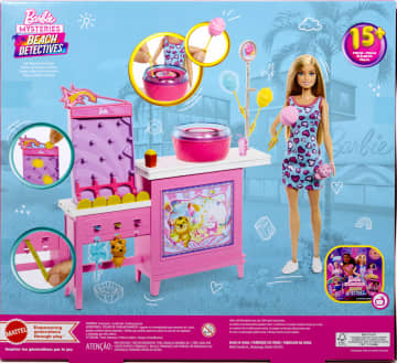 Barbie Mysteries: Beach Detectives Playset Con Bambola Barbie 'Malibu', Gioco E Zucchero Filato E Accessori - Image 6 of 6
