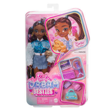 Muñeca De Moda Barbie 'Brooklyn' De Barbie Dream Besties Con 8 Accesorios Temáticos De Vídeo Y Música - Imagen 6 de 6