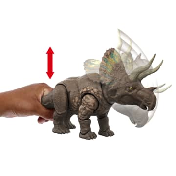 Mattel Jurassic World Rebirth Dinozaur Gigantyczny atak Eotriceratops Figurka dinozaura - Image 3 of 6