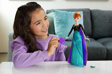 Disney Frozen Draaien En Ontdekken, Anna Modepop En Accessoires Met 11 Verrassingen - Bild 2 von 3