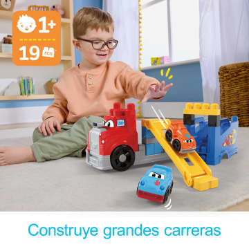 Juguete De Bloques Camión De Carreras Y Construcción De MEGA Blocks First Builders Para Niños Y Niñas Pequeños (19 Piezas). - Image 2 of 6