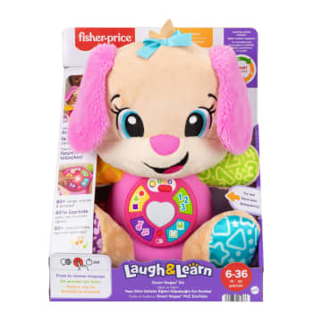 Fisher-Price Eğlen Ve Öğren Yaşa Göre Gelişim Köpekçiğin Kız Kardeşi Pembe, Birden Fazla Dil Desteğine Sahip Müzikli, Eğitici, Pelüş Bebek Oyuncağı - Image 6 of 6