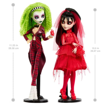 Monster High Skullector Betelgeuse And Lydia Collectible Dolls, Beetlejuice Beetlejuice 2-Pack - Image 2 of 6
