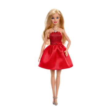 Yakut Kırmızısı Elbisesi Ve Aksesuarları Ile Koleksiyona Uygun Barbie Mattel 80. Yıl Dönümü Bebeği - Imagen 5 de 6