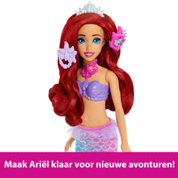 Mattel Disney Prinses Ariel Kaptafel Pop Zeemeermin Modepop En Kaptafel Met 5 Pop-Up Verrassingen - Image 4 of 6