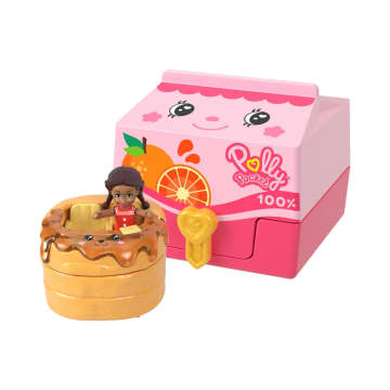 Polly Pocket Mini Sürpriz Paketler Serisi, Mikro Bebekler Ve Mini Oyun Setleri, Oyuncak Arabalar, Yiyecek Temalı Araç Koleksiyonu - Image 5 of 6