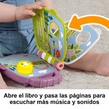 Juguete De Libro De Cuentos Musical Del Monito Morado De Fisher-Price Para Bebés Y Niños Y Niñas Pequeños Con Luces Y Sonidos, Versión En Español - Image 3 of 5