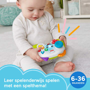 Fisher-Price Leerplezier Spelen En Leren Controller, Muzikaal Babyspeelgoed Met Lichtjes, Meertalige Versie - Image 2 of 6