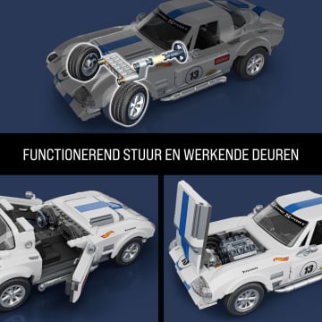 Mattel Brick Shop Hot Wheels Corvette Grand Sport, Bouwspeelgoed (918 Onderdelen), Voor Verzamelaars - Imagen 6 de 6