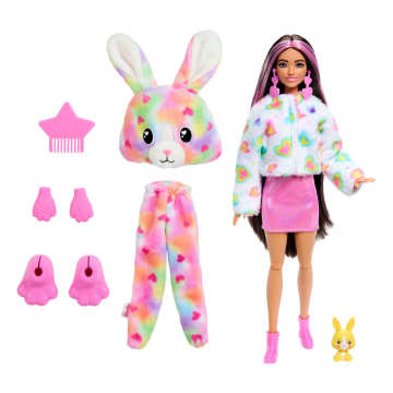 Barbie Cutie Reveal Bunny Doll & Accessories, Color Dream Series With 10 Surprises - Image 4 of 5