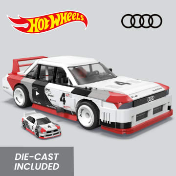 MEGA Hot Wheels Audi 90 Quattro Imsa GTO Building Toy Kit (973 Pieces) For Collectors - Bild 4 von 6